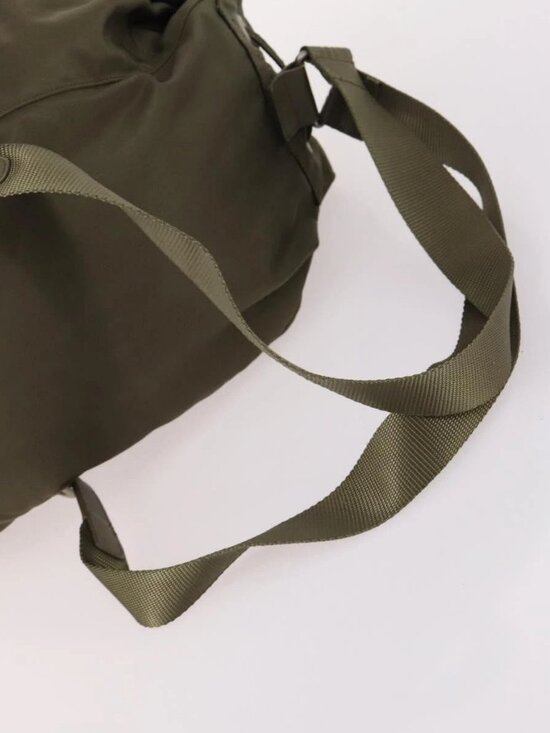 PRADA Backpack Nylon Khaki Silver Auth bs29051 main image 15